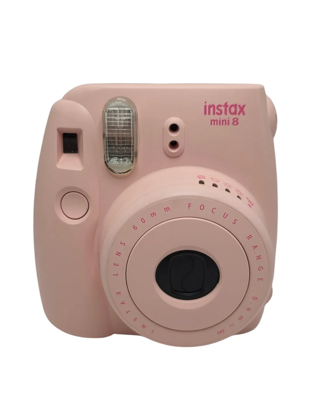 Fujifilm Instax Mini 8 Instant Film Camera Pink Polaroid Style Camera w/ Case